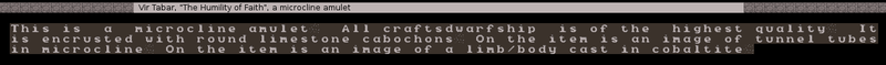 Illustration for article titled The Randomly Generated Art Made By My Dwarf Fortress Dwarves Is Terrible